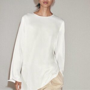 Long-Sleeve Asymmetric  Top